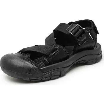 Dámské sandále Letní pánské sandály – měkké a pohodlné boty na chůzi Barva: Černá, Velikost: 38