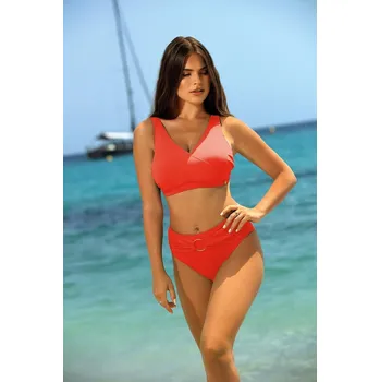 Dámské plavky Self Stylové Dvoudílné Plavky s Nastavitelnými Ramínky, zelená L-40 i384_70946854