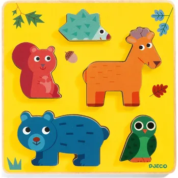 Puzzle Djeco vkládací puzzle Jeínek a zvířátka 5 dílů