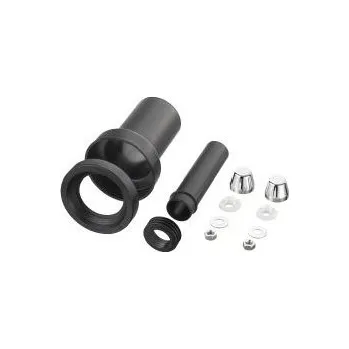 WC sada OTTO HAAS závěsná připojovací WC souprava DN90/110, 180mm, s chlopňovým těsněním, s možností svaření, polyethylen, černá, 3287