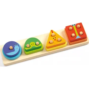 Puzzle Djeco Puzzle - 1,2,3,4 Základní