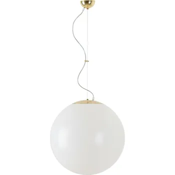 OSMONT ISI46852 ISIS L4 závěsné plastové svítidlo mosaz leštěná / bílá IP40 40W E27