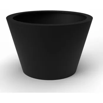 Květináč Květináč CONEA XXL, sklolaminát, výška 90 cm, černá