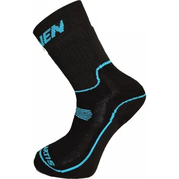 Pánské ponožky HAVEN Cyklistické ponožky klasické - POLARTIS - černá/modrá 27-30