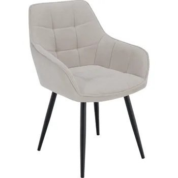 Křeslo Designové křeslo, béžová/černá, MARKEN