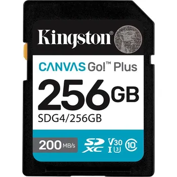 Kingston Canvas Go! Plus Gen4 SDXC 256…