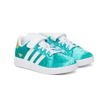 Dámské tenisky Sneakersy adidas Disney Jasmine Grand Court 2.0 JR4919 Tyrkysová 33_5
