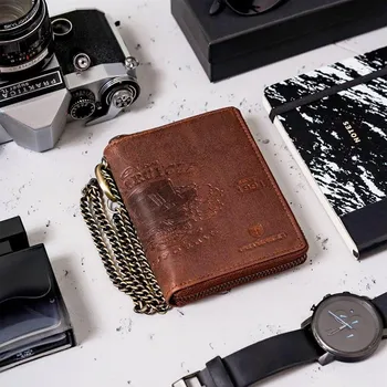 Peněženka Pánská kožená peněženka Peterson PTN N4C-01-HWM hnědá