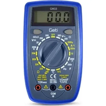 Měřicí přístroj Geti multimetr GM33C