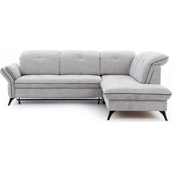 Sedací souprava MIRELA NEW 3FBL+OSP - (MASSIMO) sedací souprava , látka SVĚTLE ŠEDÁ MISTERIO 82 /paspule grafitová Riviéra 96-nohy A-černá- kolekce (ST) - "STA" (K250-Z) NOVÁ LÁTKA