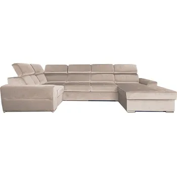 Sedací souprava CARI NEW U PANORAMIC Levá - sedací souprava látka AMON 17 - smetanová (B1+Rr+2F+OTMB) - kolekce "E" (D) (K250) NOVINKA