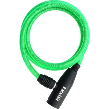 Zámek na kolo Zámek spirála MAX1 1200x8 mm Barva: Zelená