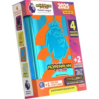 Sběratelská karetní hra 2025 Panini Premier League Adrenalyn XL Pocket Tin Box