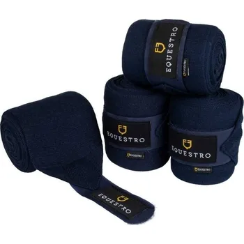 Koňské kamaše Bandáže EQUESTRO úpletové modré