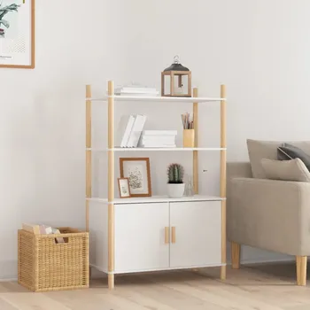 vidaXL Skříň highboard bílá 80x40x121 cm kompozitní dřevo