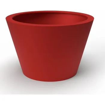 Květináč Květináč CONEA XXL, sklolaminát, výška 90 cm, červená