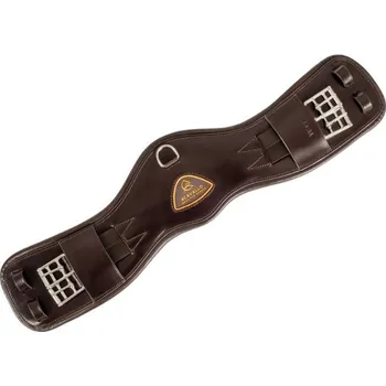 Podbřišník Drezurní podbřišník ACAVALLO anatomický kožený hnědý 60cm