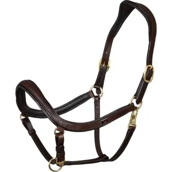 Kožená ohlávka SUPREME Swedish hnědá PONY