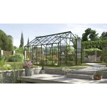 Skleník Skleník Vitavia Jupiter 11500 skleněný 3 mm 257 x 445 cm zelený