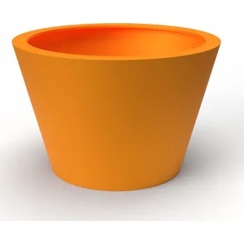 Květináč Květináč CONEA XXL, sklolaminát, výška 90 cm, oranžová