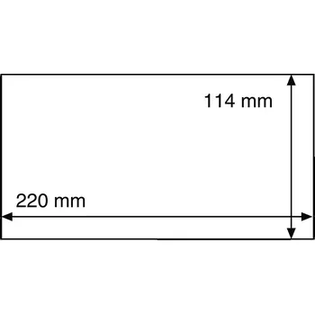Obal pro sběratelský předmět Leuchtturm HP40 - folie na prodloužené pohlednice, bankovky 220x114 mm (bal. 50 ks)