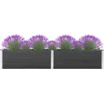 Zahradní vyvýšený záhon 200 x 50 x 54 cm WPC šedý Šedá 318095