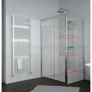 H K - Pevná boční stěna FIX F1 80 do kombinace s dveřmi FIXF180