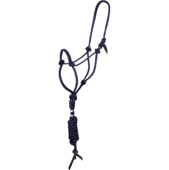 Provazová ohlávka POOLS s vodítkem blue