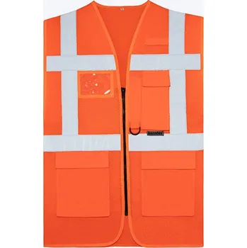 reflexní vesta Korntex Vesta KXCMMF – Larisa, síťovaná, multifunkční, reflexní, unisex COT76CMMFzv904-hi vis oran XL Oranžová fluorescent