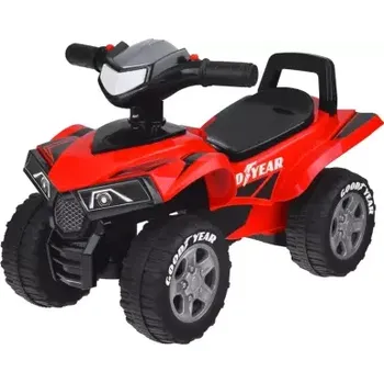Dětské vozidlo Odrážedlo čtyřkolka Goodyear s zvukem a světlem, červené