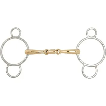 Udidlo pro koně Udidlo pessoa BR Soft Contact dvakrát lomené 125mm/12mm