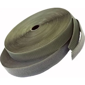 Airsoft Suchý zip smyčky + háčky šířka 25 mm / 20 m KHAKI ZELENÝ