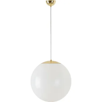 OSMONT ISI63312 ISIS S3 PM závěsné plastové svítidlo mosaz leštěná / bílá IP40 40W E27