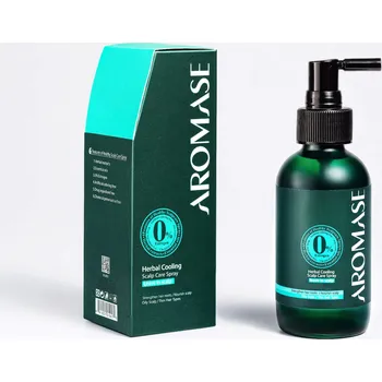 Vlasová regenerace Aromase Herbal Cooling Scalp Care bylinné chladivé tonikum pro mastnou pokožku hlavy, 115 ml