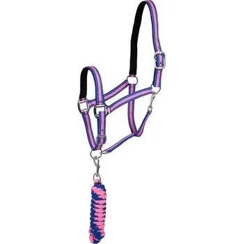 Ohlávka s vodítkem PREMIERE Stitch blue/roz PONY