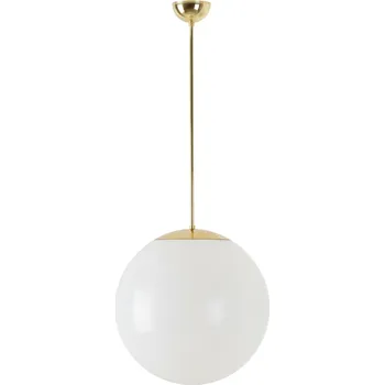 OSMONT ISI45932 ISIS P3 závěsné plastové svítidlo mosaz leštěná / bílá IP40 40W E27