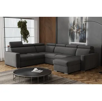 Sedací souprava Falco Sedací souprava Petrit U pravá Kronos šedá