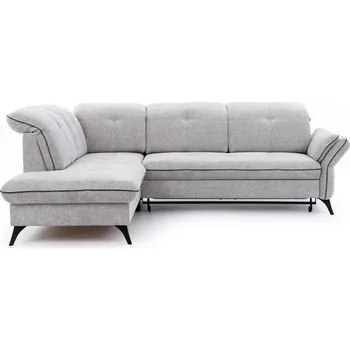 Sedací souprava MIRELA NEW OSL+3FBP - (MASSIMO) sedací souprava , látka SVĚTLE ŠEDÁ MISTERIO 82 /paspule grafitová Riviéra 96-nohy A-černá- kolekce (ST) - "STA" (K250-Z) NOVÁ LÁTKA