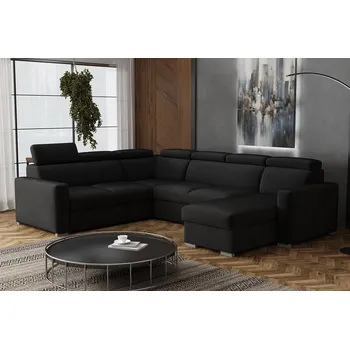 Sedací souprava Falco Sedací souprava Petrit U pravá Kronos černá