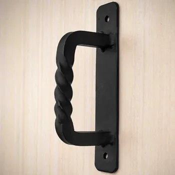 Mystic Colonial Hardware Kované ocelové madlo na dveře s kroucenou rukojetí, 13 cm