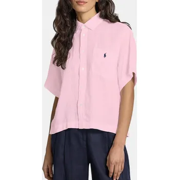 Dámská košile Dámská oversize košile Ralph Lauren - Velikost L, Barva Růžová 56256 211965847001