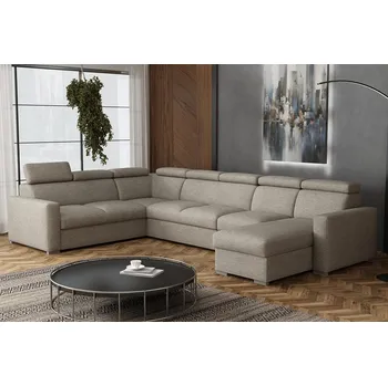 Sedací souprava Falco Sedací souprava Petrit U1 pravá Aragon hnědošedá