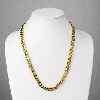 Řetízek Řetízek z 316L oceli - zatočená kulatá očka zlaté barvy, 6 mm - Délka: 580 mm