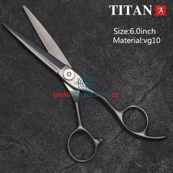 Kadeřnické nůžky 6" TITAN TM60 VG-10 Profesional - matné