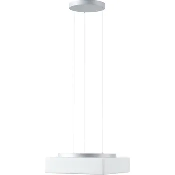 OSMONT LIN71399 LINA LE7 závěsné skleněné svítidlo stříbrná / bílá IP40 3000/4000 K 24W LED