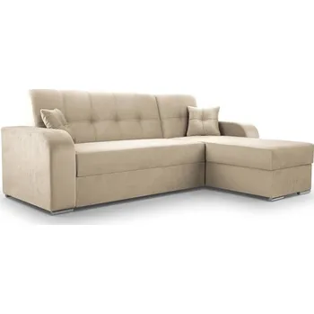 Sedací souprava MARAJO - Pravá sedací souprava (MISOL) látka BÉŽOVÁ -látka Queens 02 (IZ)(3balíky) (K250)