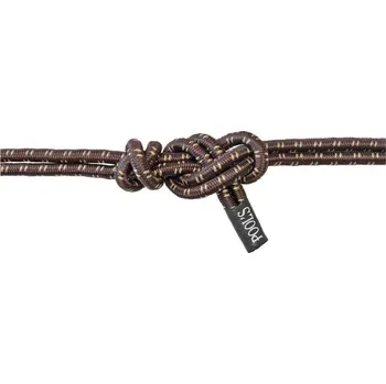 Provazová ohlávka POOLS Twin s vodítkem brown