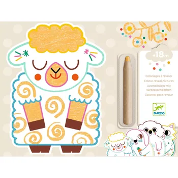 omalovánky Djeco kouzelné vybarvování - Domácí zvířata