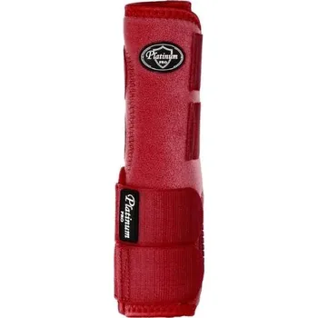 Koňské kamaše Westernové kamaše PLATINUM PRO Star zadní red (L)