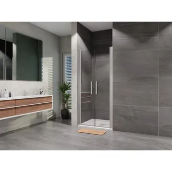 Sprchové dveře Lansanit - Sprchové dveře otevírací dvoukřídlé Elisa 900, chrom, čiré sklo LAN03005